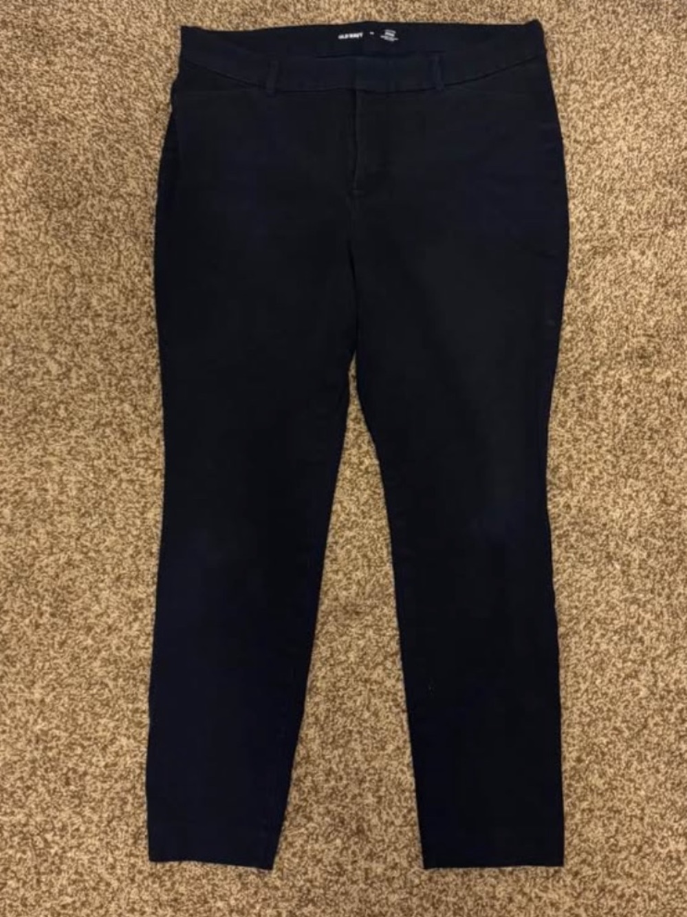 Old Navy Women's Navy Trousers - Stretch Slim Fit